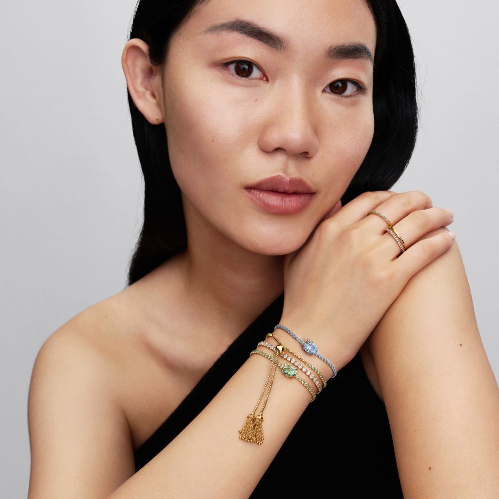 „Bridžertonų“ teniso apyrankė su slankikliu „Bitė“ - Pandora Lietuva