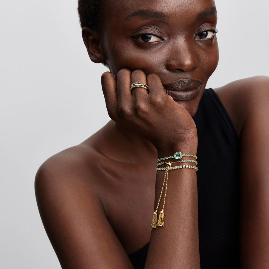 „Bridžertonų“ teniso apyrankė su slankikliu „Bitė“ - Pandora Lietuva