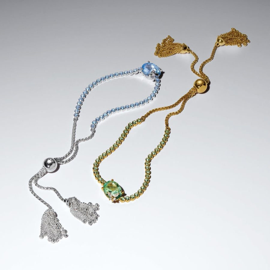 „Bridžertonų“ teniso apyrankė su slankikliu „Bitė“ - Pandora Lietuva