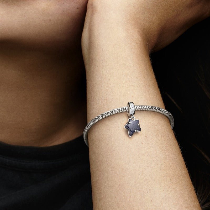 Celestial Galaxy Star Murano Dangle Charm - Pandora Lietuva