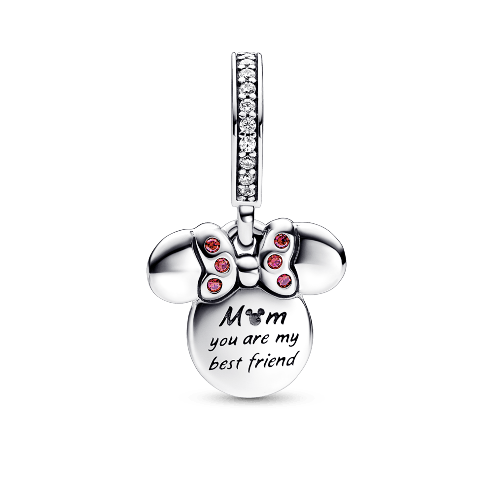 Disney Minnie Mouse Silhouette Double Dangle Charm - Pandora Lietuva