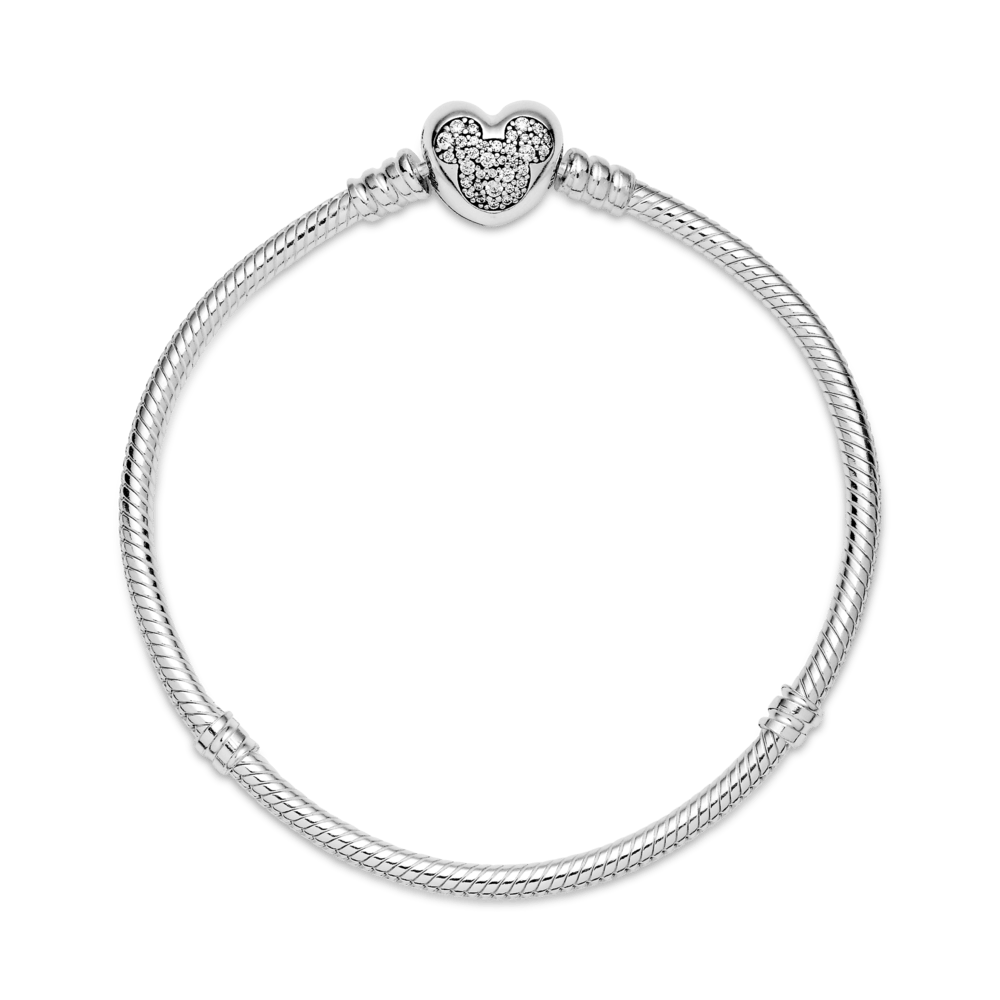 Disney Peliuko Mikio širdies formos užsegimo apyrankė - Pandora LT