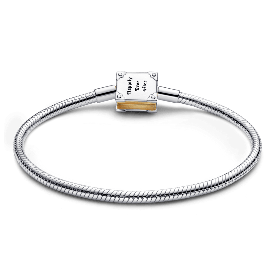 „Disney Princess“ gyvatės odos rašto grandinėlės apyrankė su laboratorijoje išaugintu deimantu „Pasakų knyga“ - Pandora Lietuva