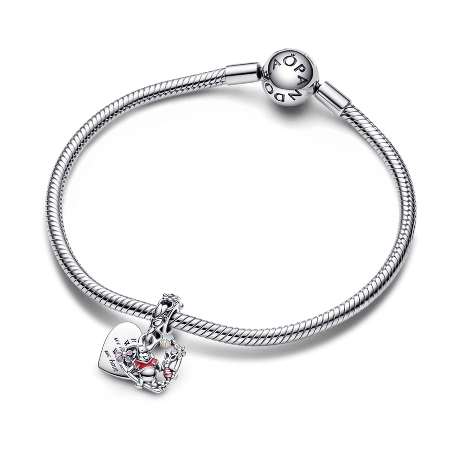 Disney Winnie the Pooh & Piglet Double Dangle Charm pakabukas - Pandora LT