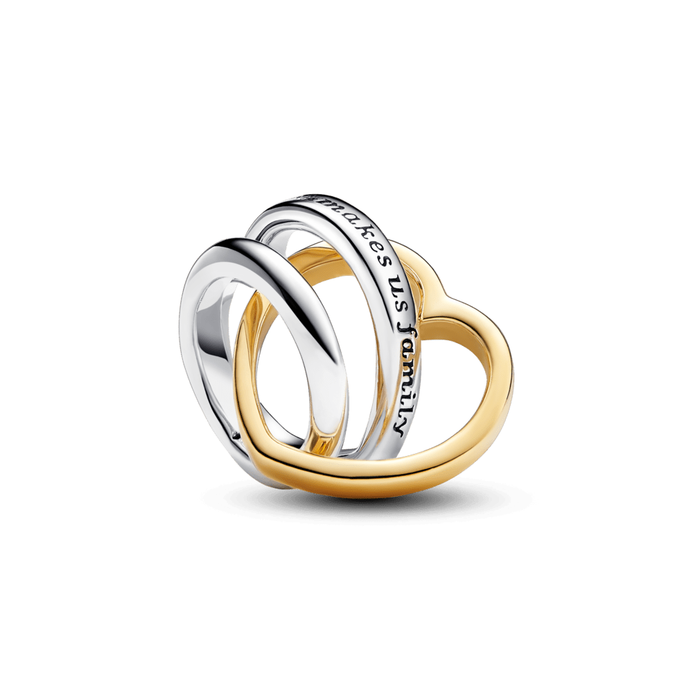 Dviejų atspalvių karoliukas „Susipynusios širdys pamotei“ - Pandora Lietuva