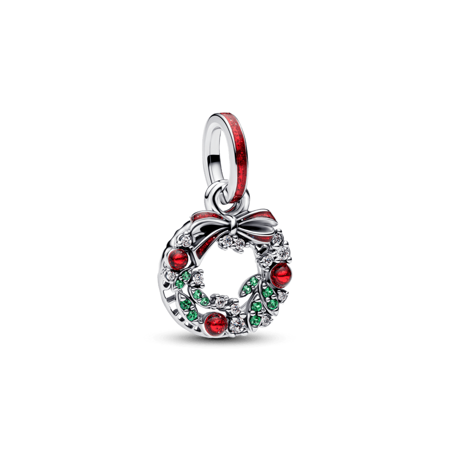 Dvigubas kabantis karoliukas „Šventinis vainikas“ - Pandora Lietuva