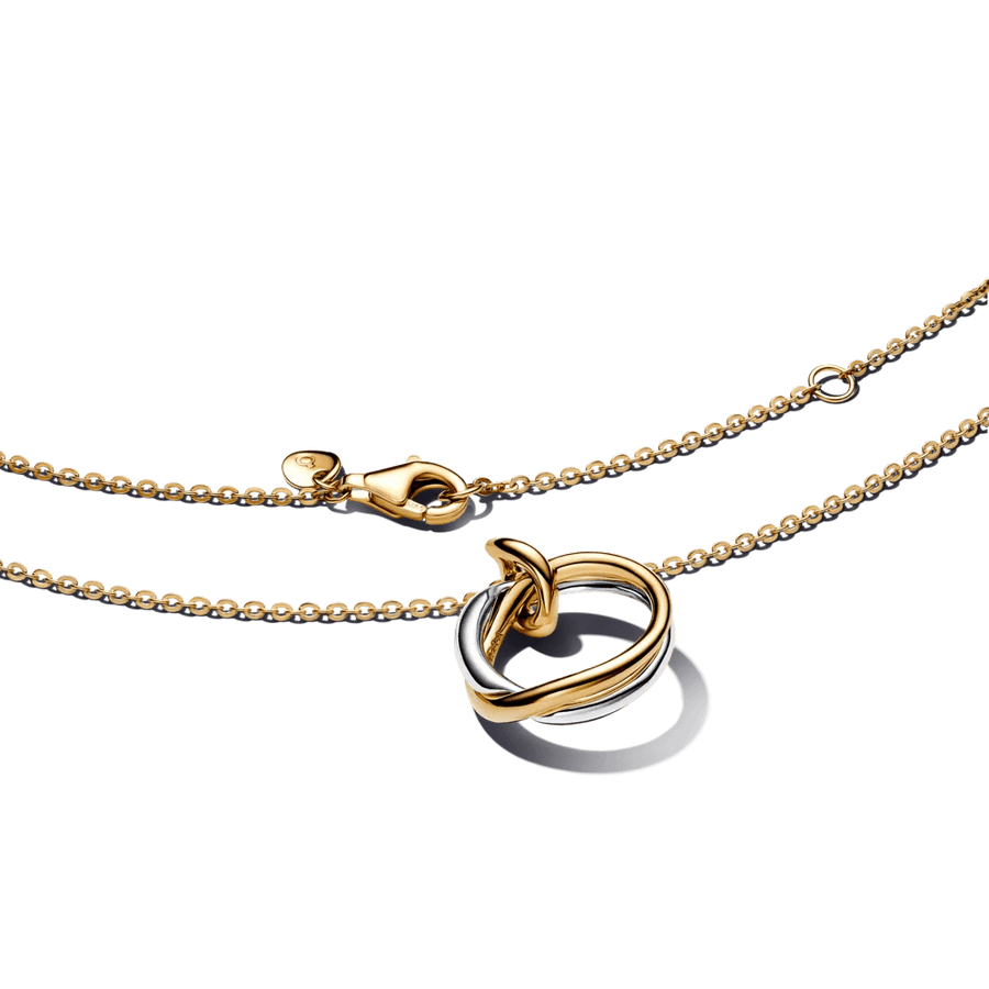 Dvispalvis organiškos formos vėrinys su pakabuku - Pandora Lietuva