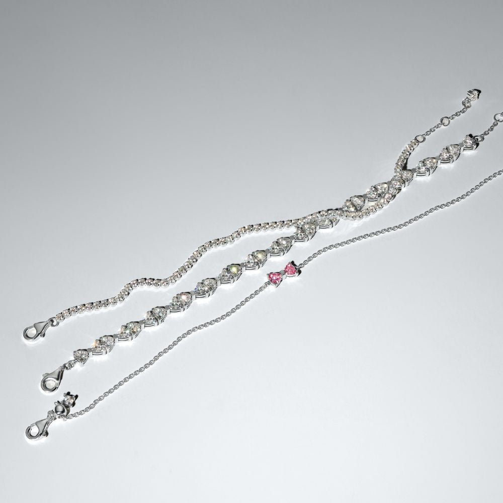 Grandinėlės apyrankė su kaspinėliais - Pandora Lietuva