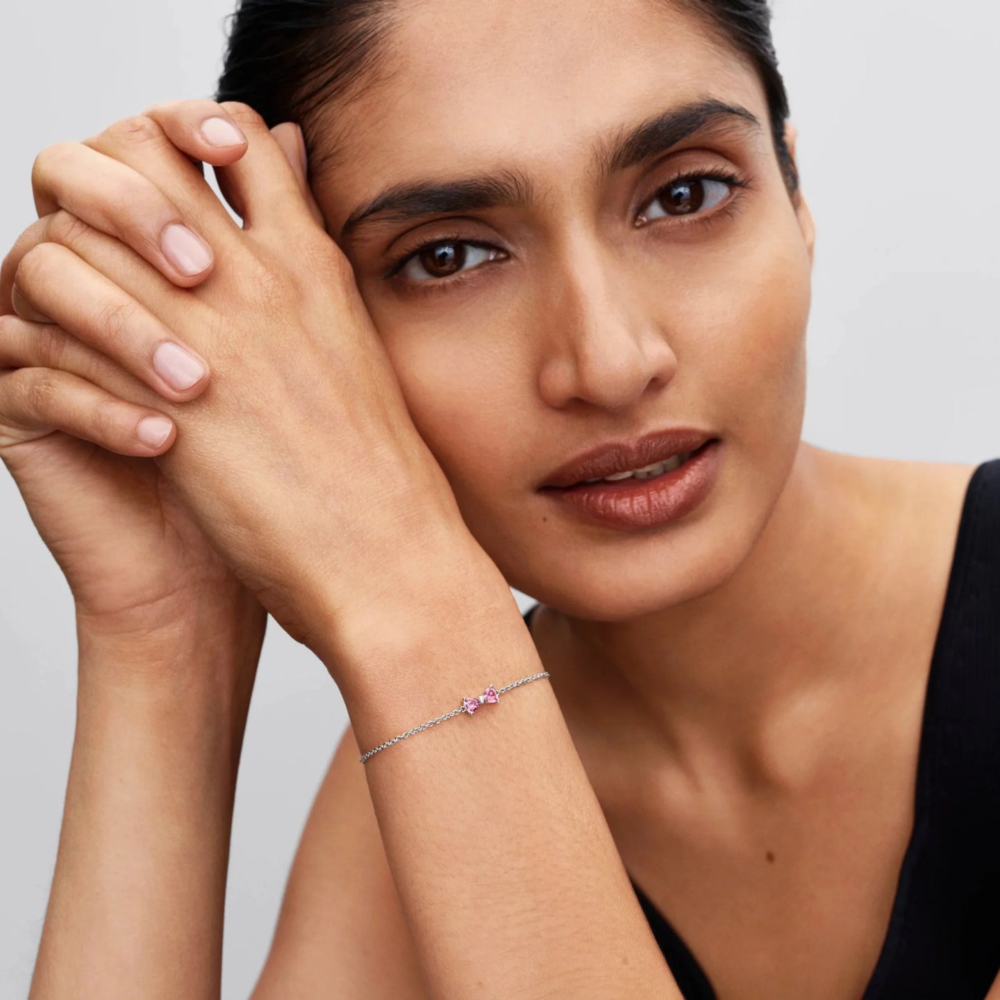 Grandinėlės apyrankė su kaspinėliu - Pandora Lietuva