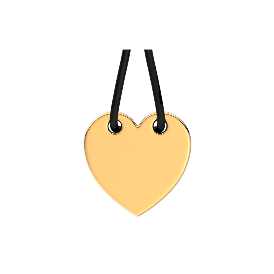 Graviruojama juoda virvelinė apyrankė su slankikliu „Širdis“ - Pandora Lietuva