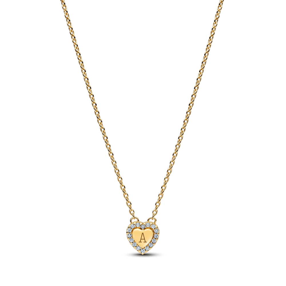 Graviruojamas koljė vėrinys su širdies formos aureole - Pandora Lietuva