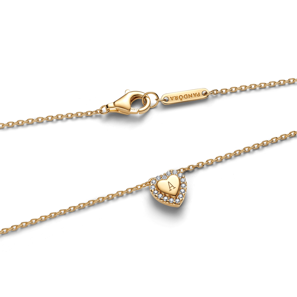 Graviruojamas koljė vėrinys su širdies formos aureole - Pandora Lietuva