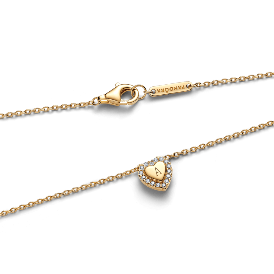 Graviruojamas koljė vėrinys su širdies formos aureole - Pandora Lietuva