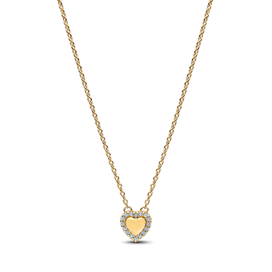 Graviruojamas koljė vėrinys su širdies formos aureole - Pandora Lietuva