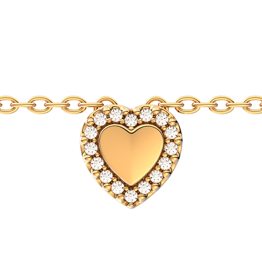 Graviruojamas koljė vėrinys su širdies formos aureole - Pandora Lietuva