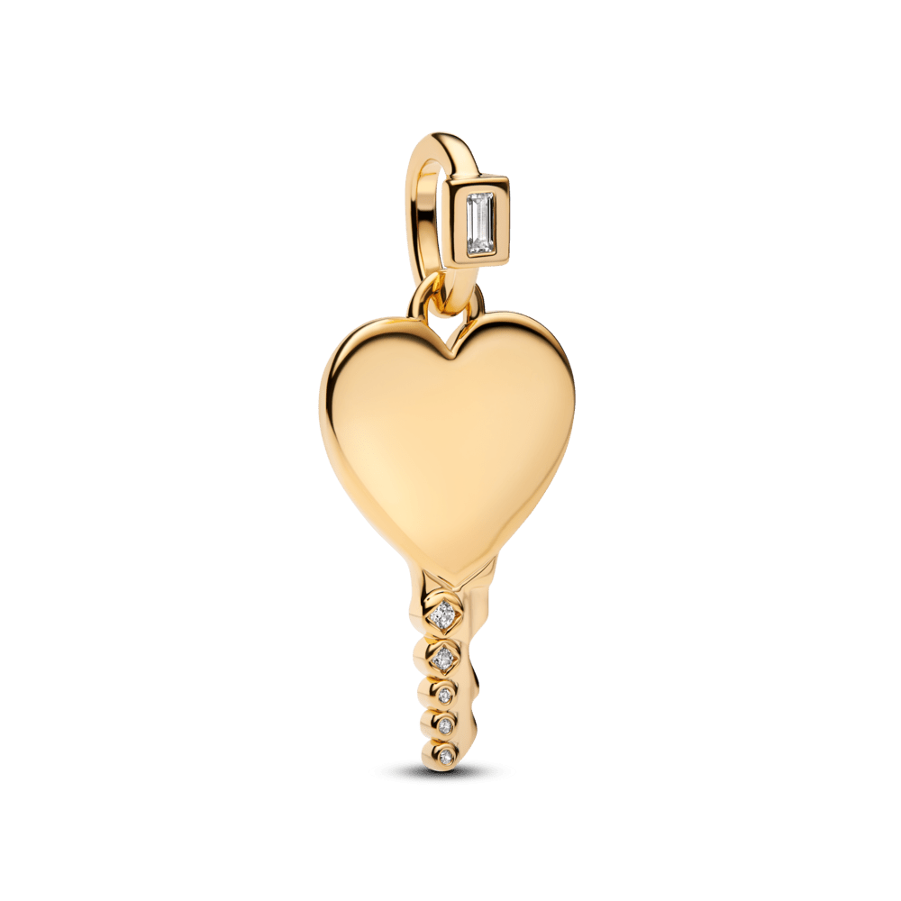 Graviruojamas pakabutis „Širdies formos spyna“ - Pandora Lietuva