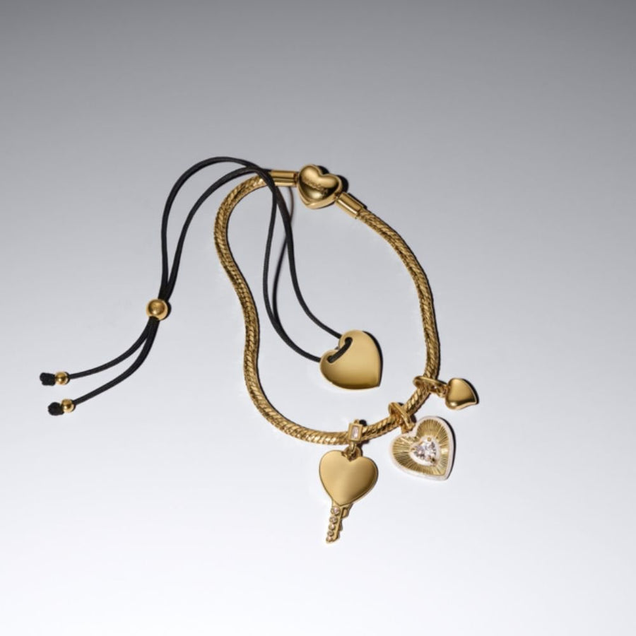 Graviruojamas pakabutis „Širdies formos spyna“ - Pandora Lietuva