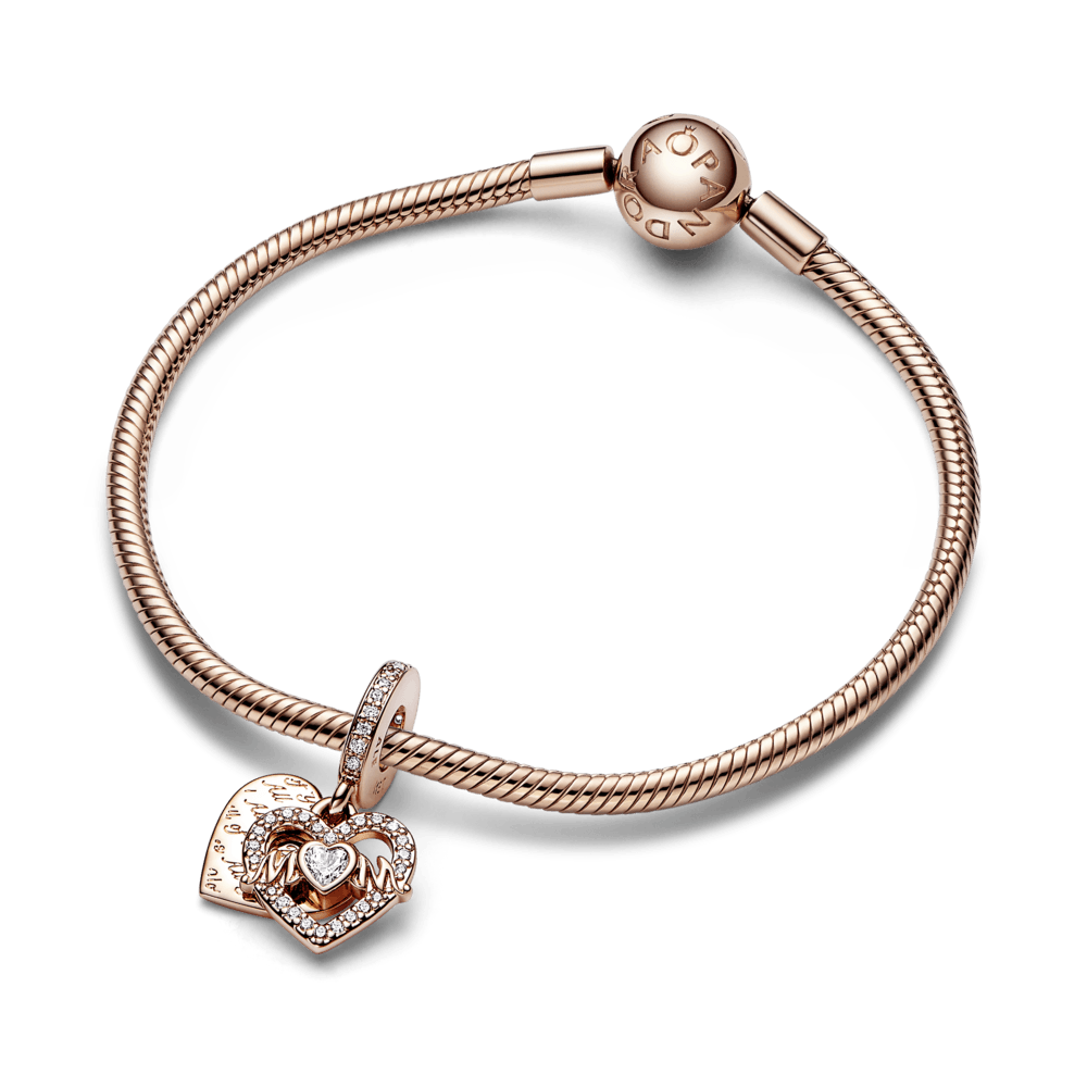 Heart & Mum Dangle Charm - Pandora Lietuva