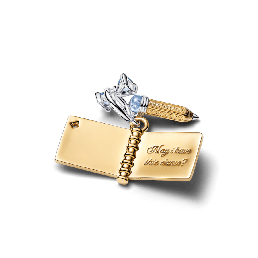 Kabantis „Bridžertonų“ karoliukas „Šokių kortelė ir pieštukas“ - Pandora Lietuva