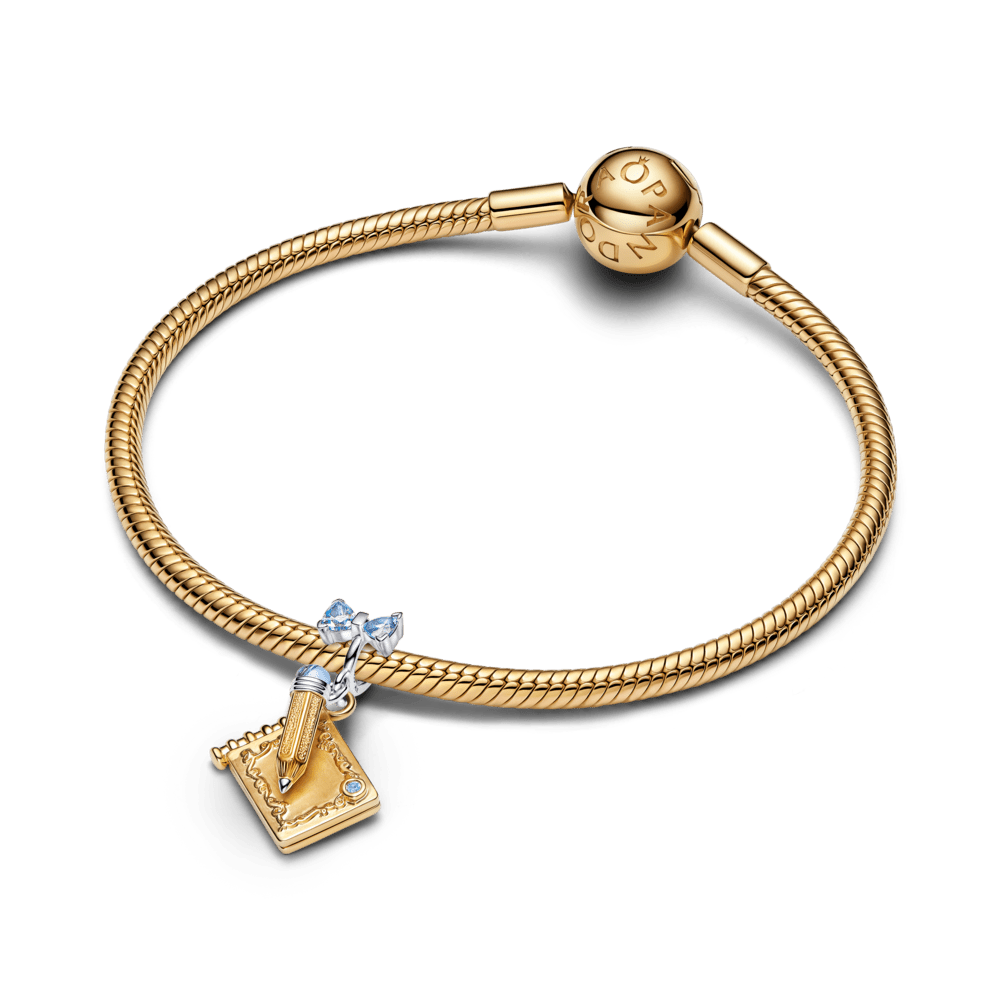 Kabantis „Bridžertonų“ karoliukas „Šokių kortelė ir pieštukas“ - Pandora Lietuva