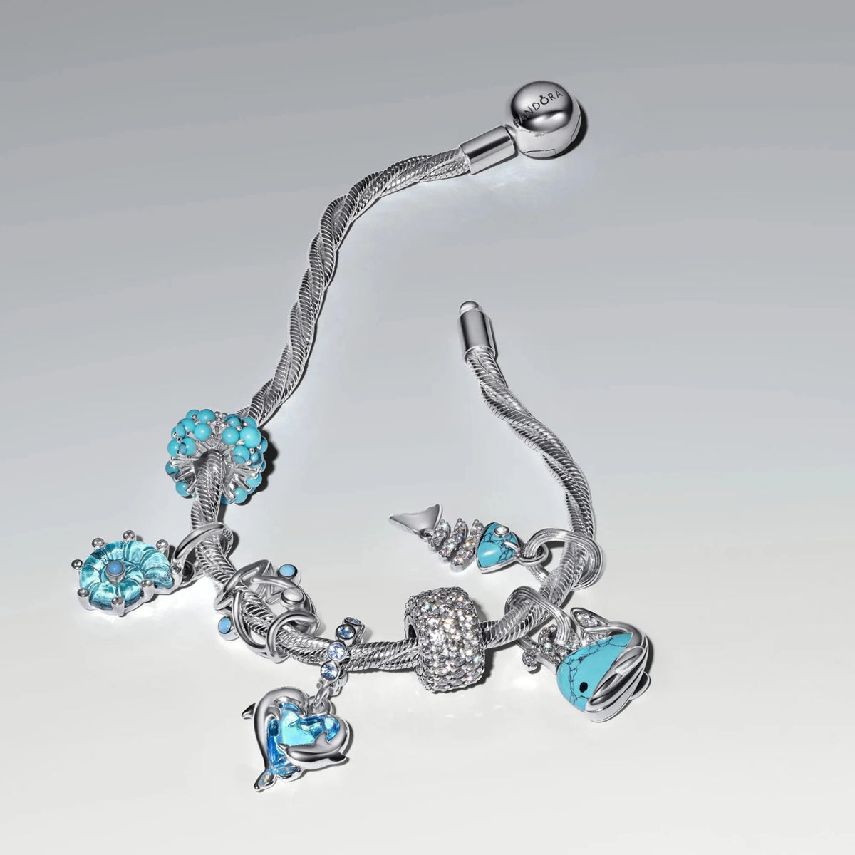 Sinisest Murano klaasist rippamulett „Meritigu“