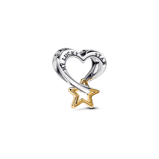 Õnnetähe ja südamega amulett