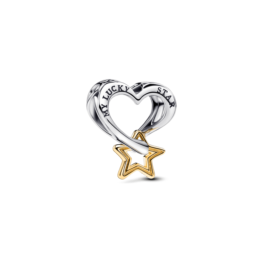 Õnnetähe ja südamega amulett