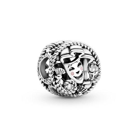 Komedijos ir tragedijos dramos kaukės karoliukas - Pandora Lietuva