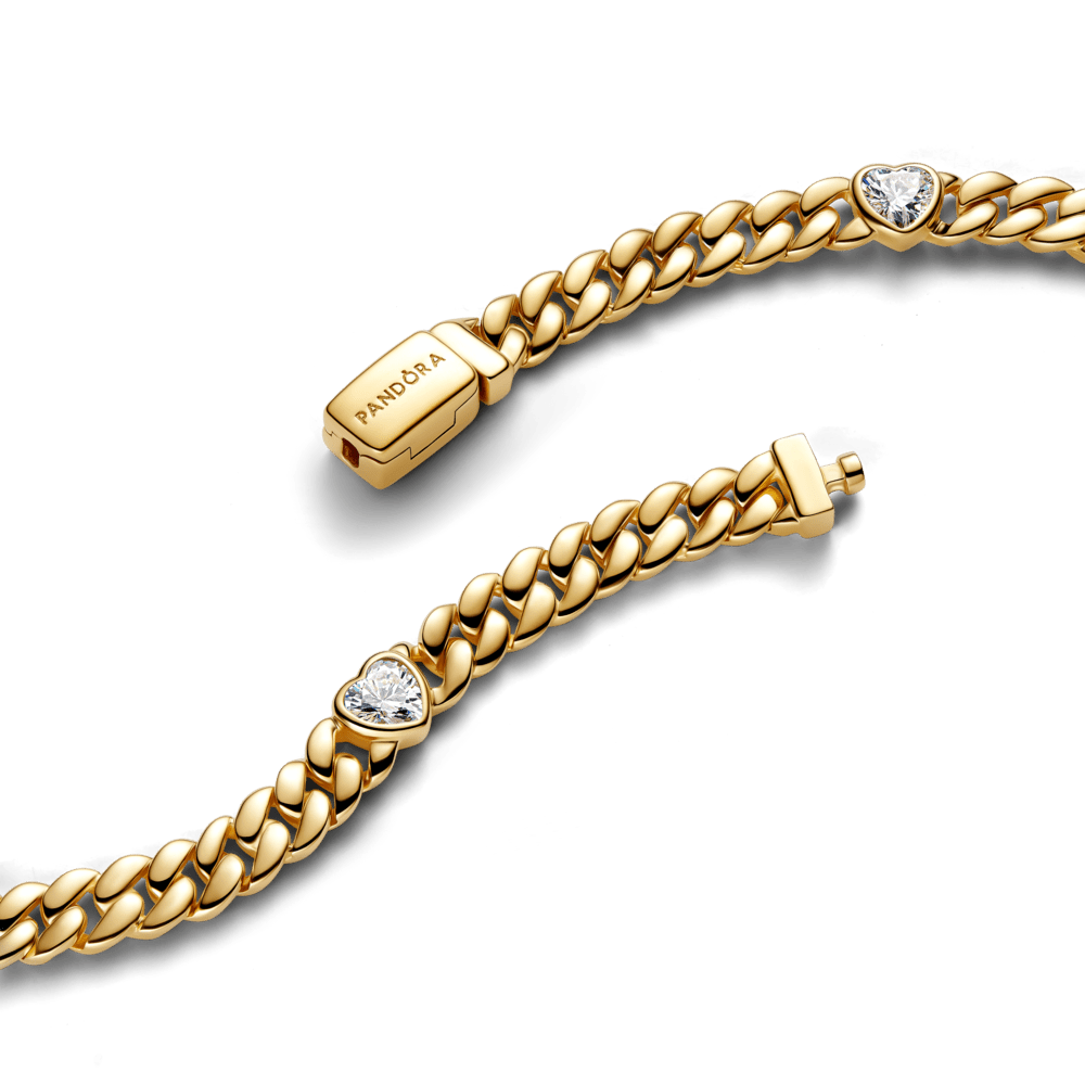 Kubos tipo grandinėlės apyrankė „Širdis“ - Pandora Lietuva