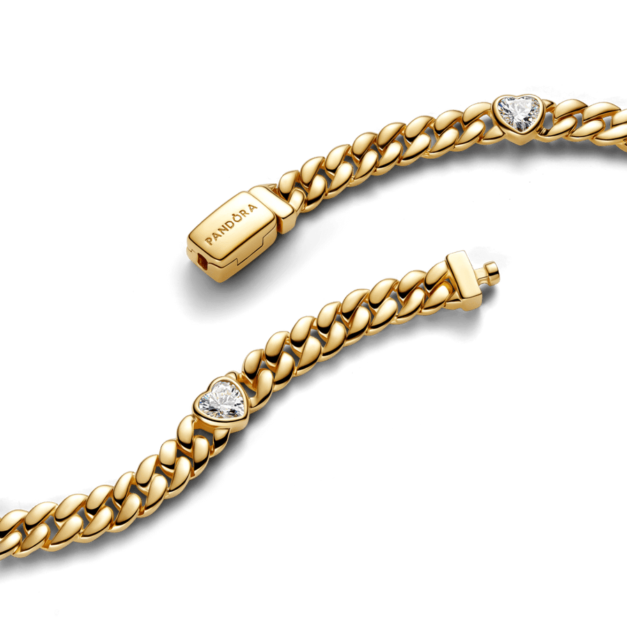 Kubos tipo grandinėlės apyrankė „Širdis“ - Pandora Lietuva