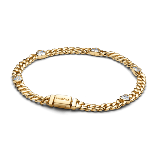 Kubos tipo grandinėlės apyrankė „Širdis“ - Pandora Lietuva