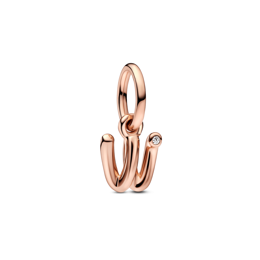 Letter w Script Alphabet Dangle Charm - Pandora Lietuva