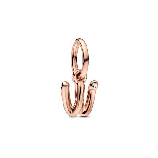 Letter w Script Alphabet Dangle Charm - Pandora Lietuva