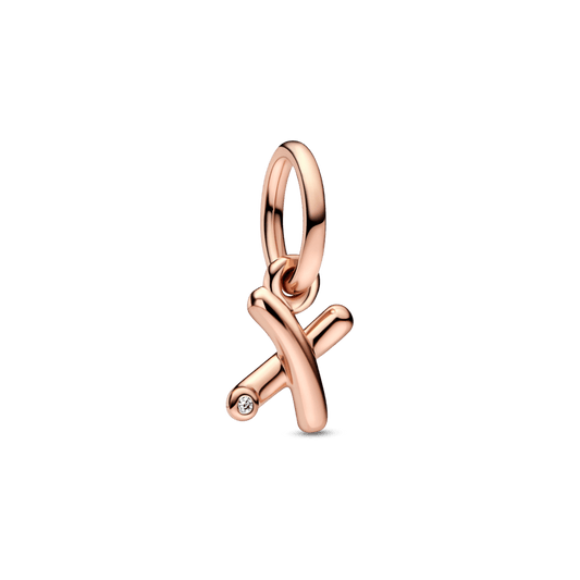 Letter x Script Alphabet Dangle Charm - Pandora Lietuva