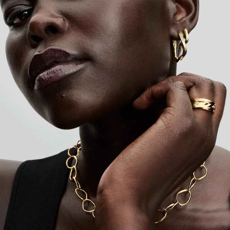 Maži sukti trikampio formos auskarai - Pandora Lietuva