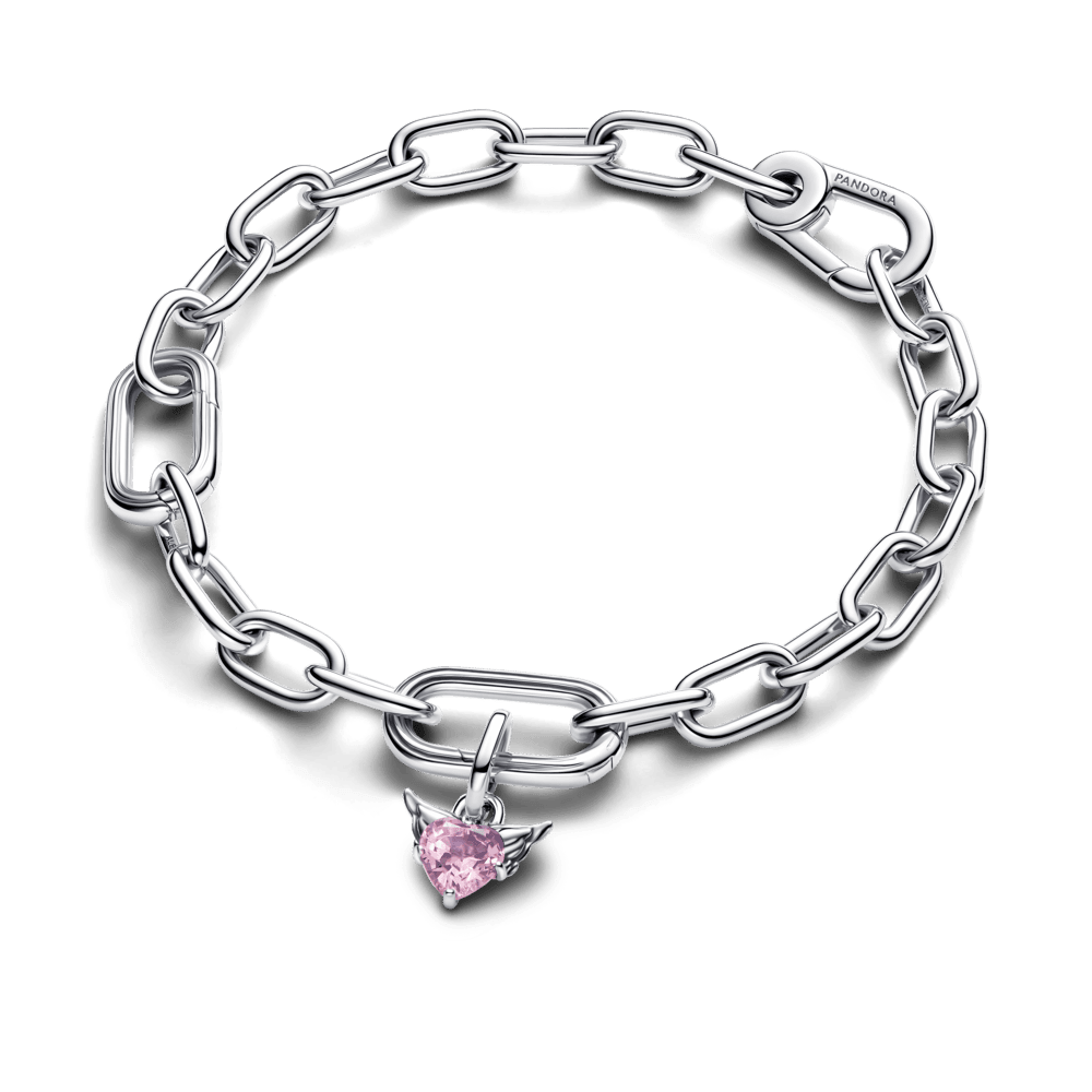 Mini kabantis karoliukas „Sparnuota širdis“ - Pandora Lietuva