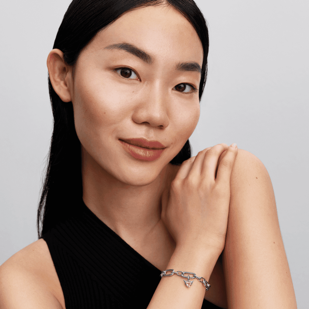 Mini kabantis karoliukas „Sparnuota širdis“ - Pandora Lietuva