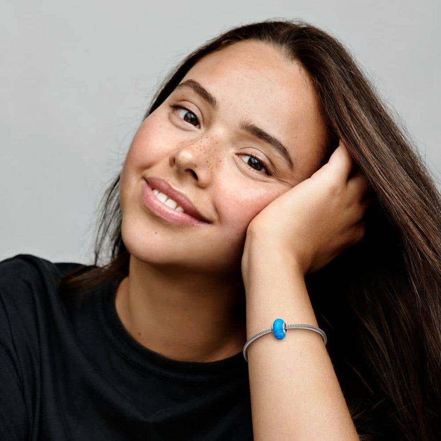 Opalescent Ocean Deep Blue Charm - Pandora Lietuva