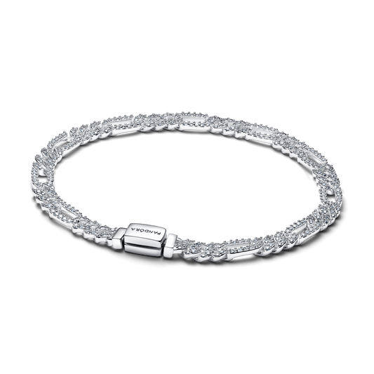 Ovalių Kubos tipo grandžių apyrankė - Pandora Lietuva