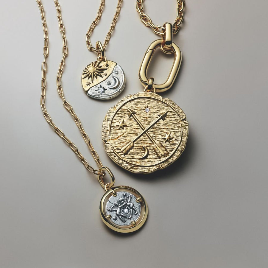 Medaljoniga amulett „Päike ja Kuu“