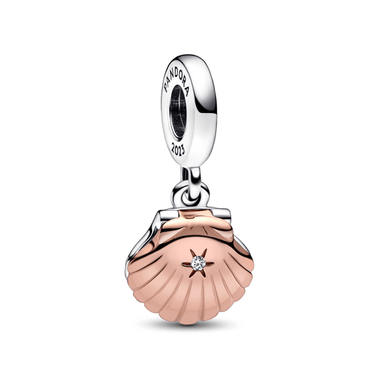Pandora Club 2023 Sea Shell & Treated Freshwater Cultured Pearl Dangle Charm - Pandora Lietuva