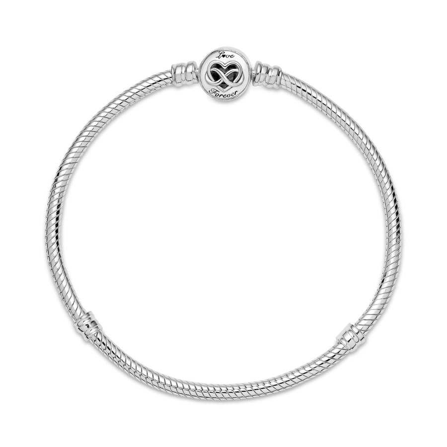 Pandora Moments gyvatės rašto apyrankė su širdelės ir begalybės simboliais - Pandora Lietuva