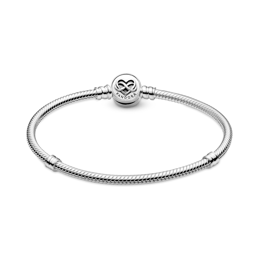 Pandora Moments gyvatės rašto apyrankė su širdelės ir begalybės simboliais - Pandora LT