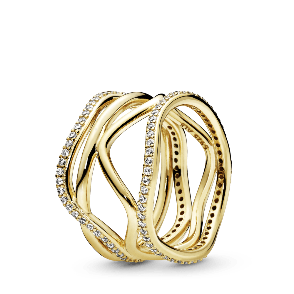 Pandora Shine žiedas su kubiniais crikoniais - Pandora Lietuva