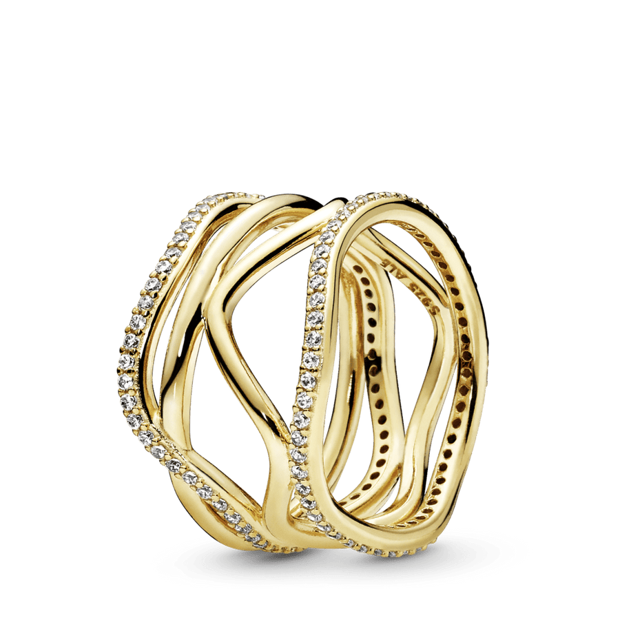 Pandora Shine žiedas su kubiniais crikoniais - Pandora Lietuva