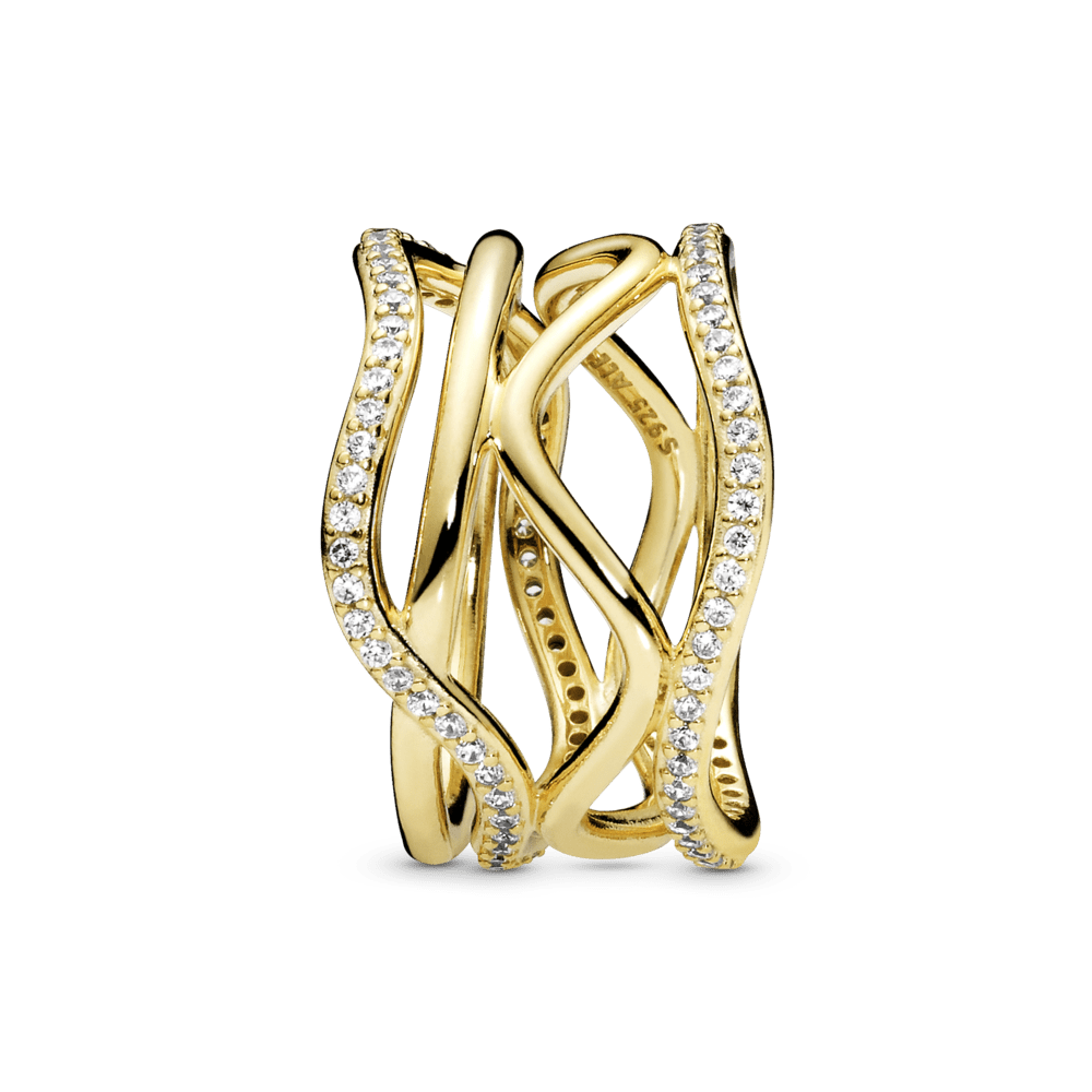 Pandora Shine žiedas su kubiniais crikoniais - Pandora Lietuva