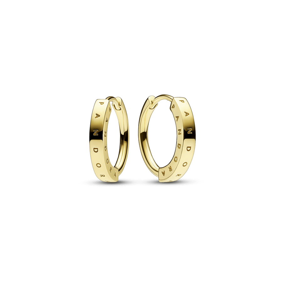 Pandora Signature I-D Hoop Earrings auskarai - Pandora Lietuva