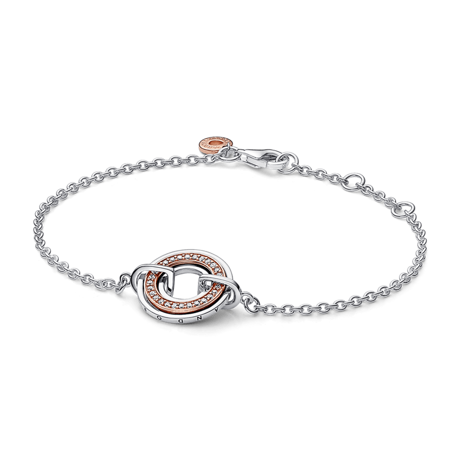 Pandora Signature Logo ir Pavé Grandinėlės Apyrankė - Pandora Lietuva