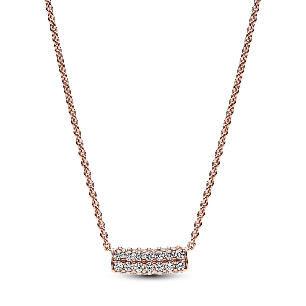 Pandora Timeless Pavé dviejų eilių kaklo papuošalas - Pandora Lietuva