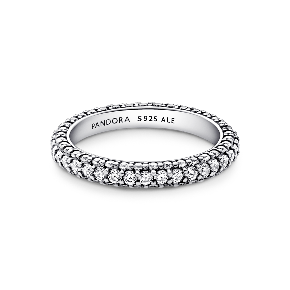 Pandora Timeless Pavé vienos eilės žiedas - Pandora Lietuva